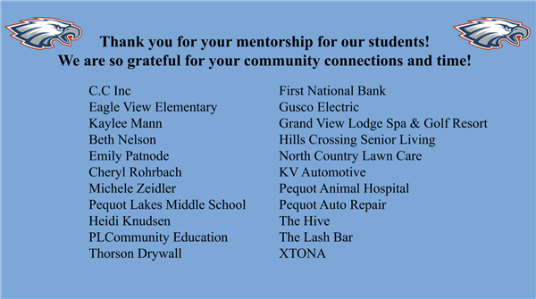 Mentor Thank You!